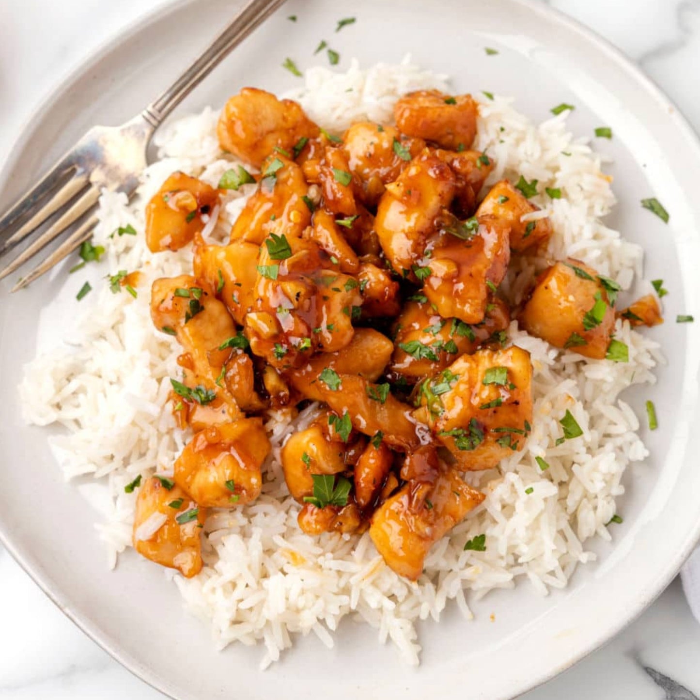 X.) Honey Garlic Chicken